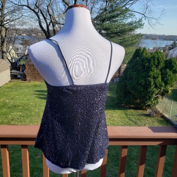 xx CALYPSO ST BARTH Sparkle Bling Cami Navy XS - Picture 4 of 10
